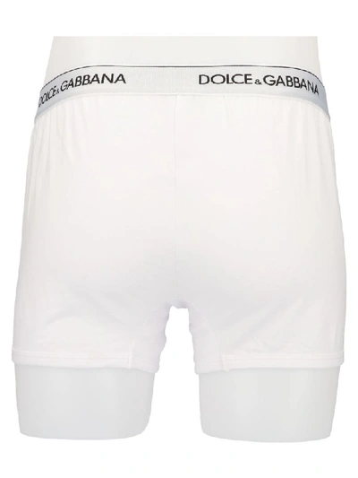 Shop Dolce & Gabbana Boxer In Bianco