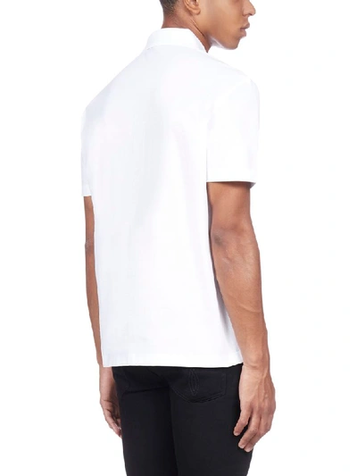 Shop Versace Polo Shirt In Bianco