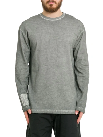 Shop A-cold-wall* Long Sleeve T-shirt With Logo In Grigio