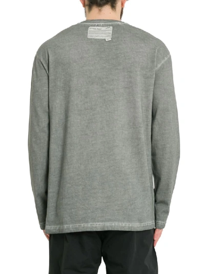 Shop A-cold-wall* Long Sleeve T-shirt With Logo In Grigio