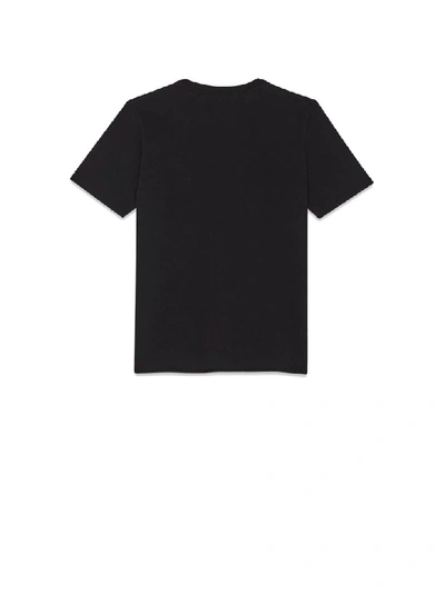 Shop Saint Laurent Love Print T-shirt In Noir Argento