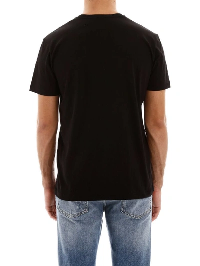 Iceberg X Peter Blake T-shirt With Multicolor Logo Patch In Nero (black)