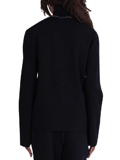 Shop Alexander Wang Embroidered Flip Girl Turtleneck In Nero/rosso