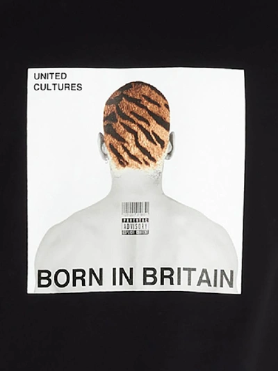 Shop Neil Barrett Born In Britan T-shirt In Black