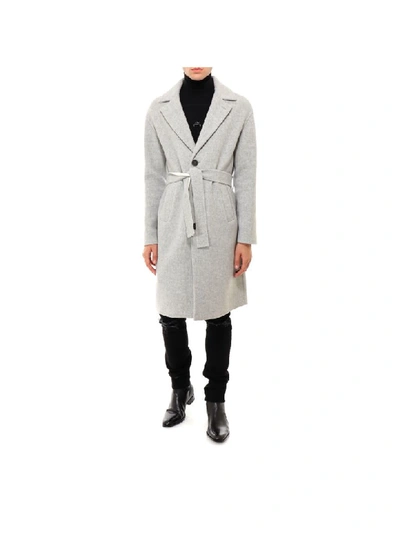Shop Hevo Ostuni Coat In Grey
