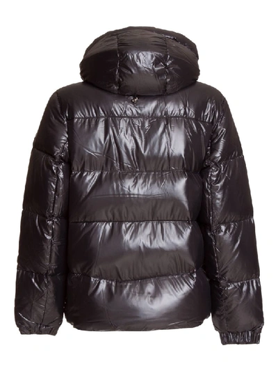 Shop Duvetica Hooded Puffer Jacket In Nero