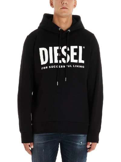Shop Diesel Gir Hoodie In Black