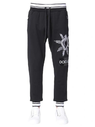 Shop Dolce & Gabbana Jogging Pants In Nero