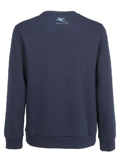 Shop Etro Sweatshirt In Navy