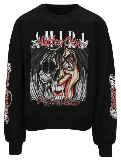 Shop Amiri Motley Crue Printed Sweatshirt In Black