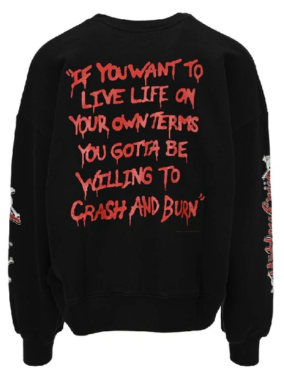 Shop Amiri Motley Crue Printed Sweatshirt In Black