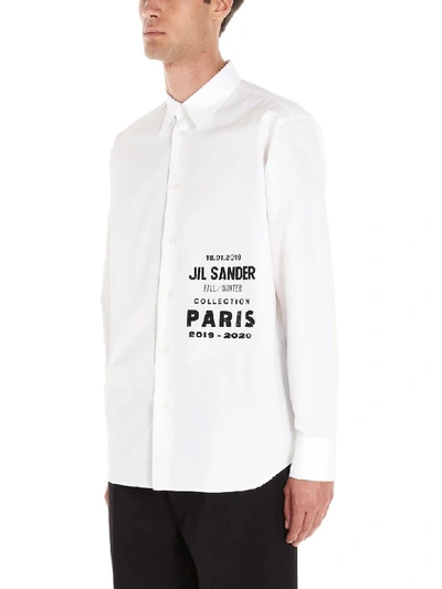 Shop Jil Sander Logo Fashion Show Fw19 Shirt In White