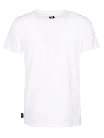 Shop Philipp Plein Skull Print T-shirt In White