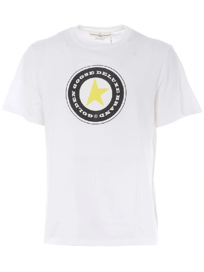 Shop Golden Goose Short Sleeve T-shirt In Bianco