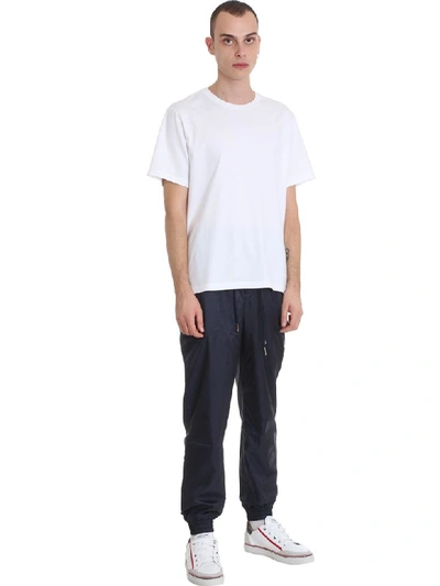 Shop Thom Browne Pants In Blue Polyester