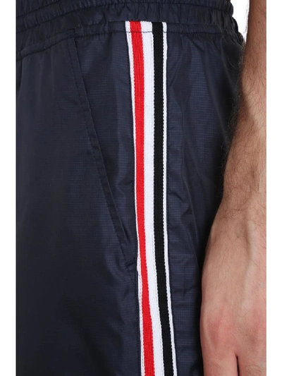 Shop Thom Browne Pants In Blue Polyester