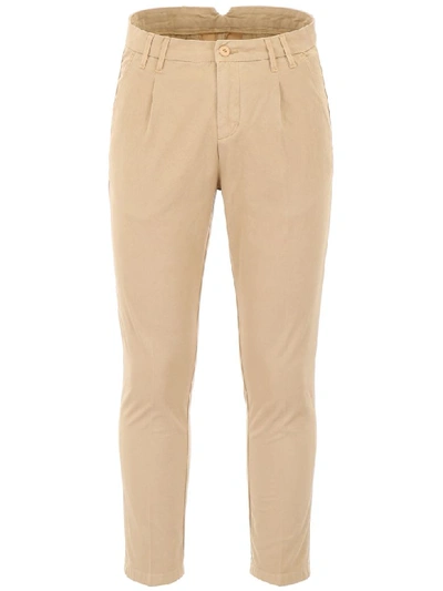 Shop Cc Collection Corneliani Chino Trousers In Bruciato (beige)