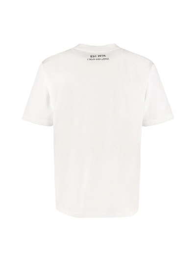 Shop Calvin Klein Jeans Est.1978 3d Print Cotton T-shirt In White