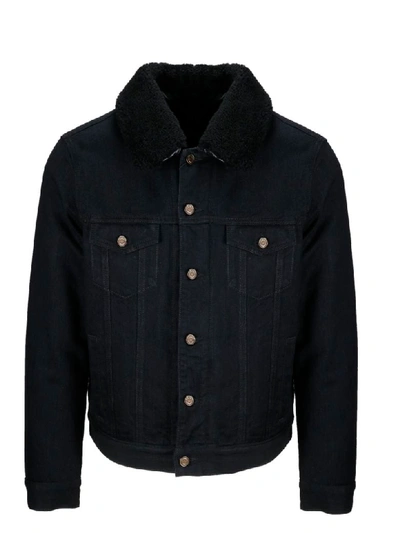 Shop Saint Laurent Jacket In Blue