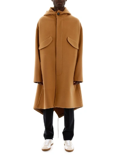 Shop Lanvin Wool And Cashmere Coat In Camel (beige)