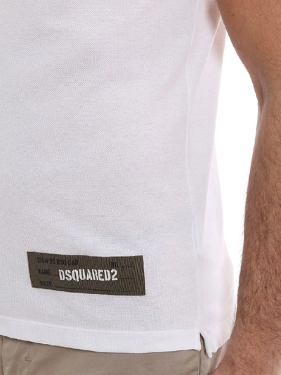 Shop Dsquared2 Polo Shirt In White