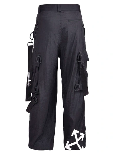 Shop Off-white Cargo Trousers In Black