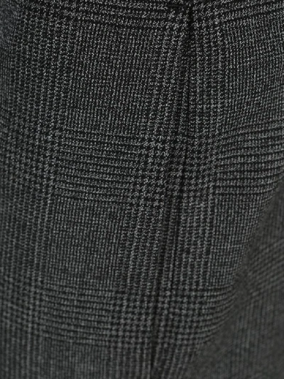 Shop Balenciaga Checked Straight Trousers In Grey Check