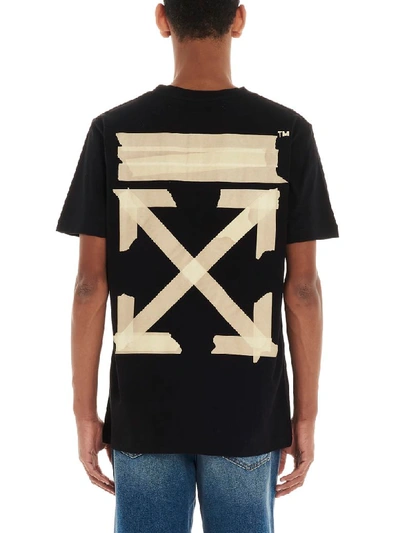Shop Off-white Tape Arrows T-shirt In Black