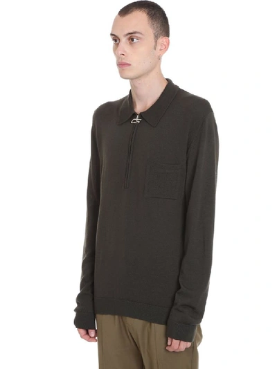 Shop Cmmn Swdn Polo In Khaki Wool