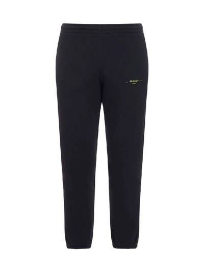 Shop Off-white Trousers In Black Yellow