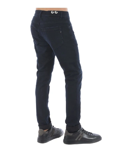 Shop Dondup Jeans In Denim Nero/blu