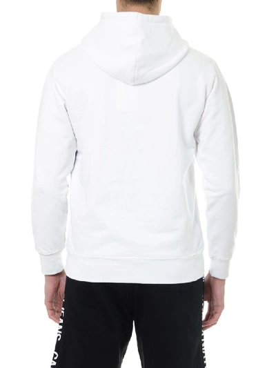 Shop Calvin Klein White Cotton Hoodie And Print Sweatshirt