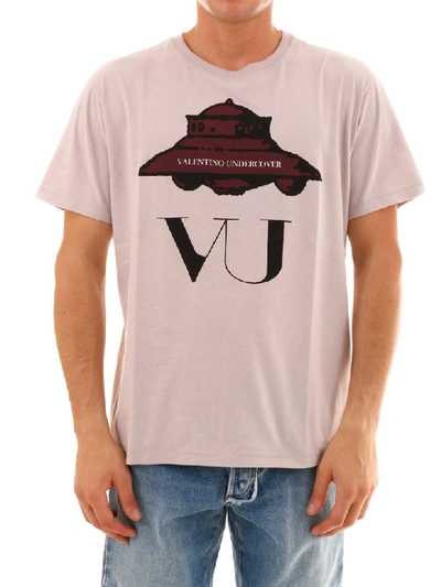 Shop Valentino Pink T-shirt Ufo Vu