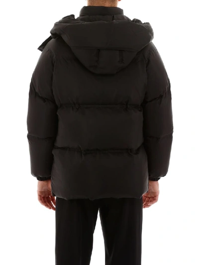 Shop Valentino 2099 Puffer Jacket In Nero Bianco (black)