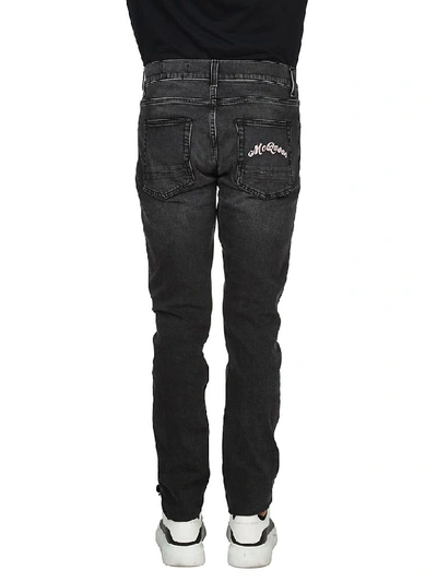 Shop Alexander Mcqueen Slim Fit Jeans In Denim