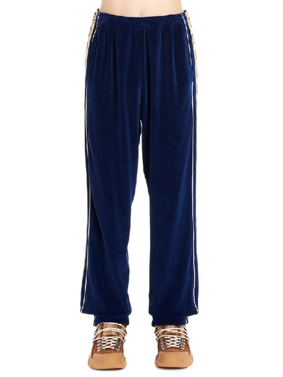 Shop Gucci Sweatpants In Blue