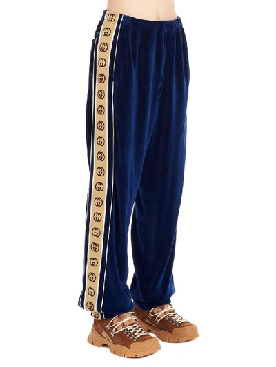 Shop Gucci Sweatpants In Blue