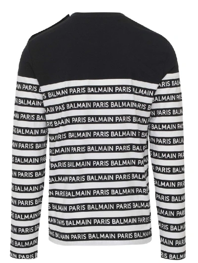 Shop Balmain Paris Sweater In Multicolor