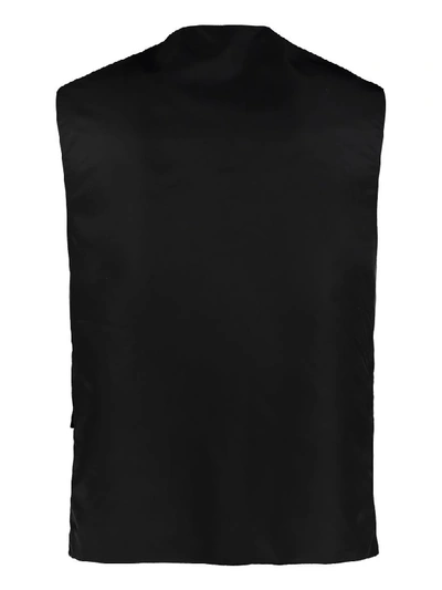 Shop Ptrcrs By Christian Petrini Nylon Multi-pocket Waistcoat In Black