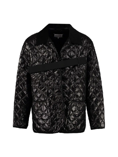 Shop Maison Margiela Quilted Jacket In Black
