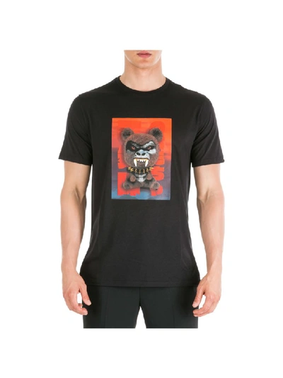 Shop Neil Barrett Fetish Bear.03 T-shirt In Black / Red
