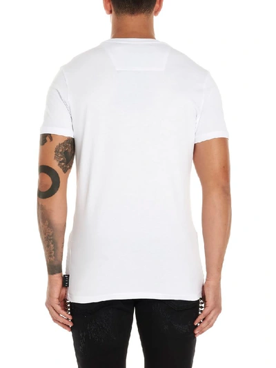 Shop Philipp Plein Skull T-shirt In White