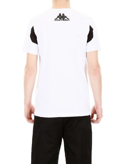 Shop Kappa Logo T-shirt In White Black (white)