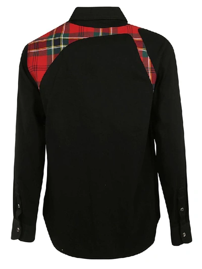 Shop Alexander Mcqueen Button Up Shirt In Black/washed