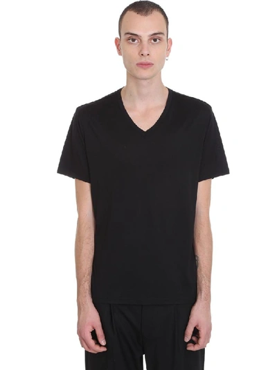 Shop Theory Claey V Plaito T-shirt In Black Silk