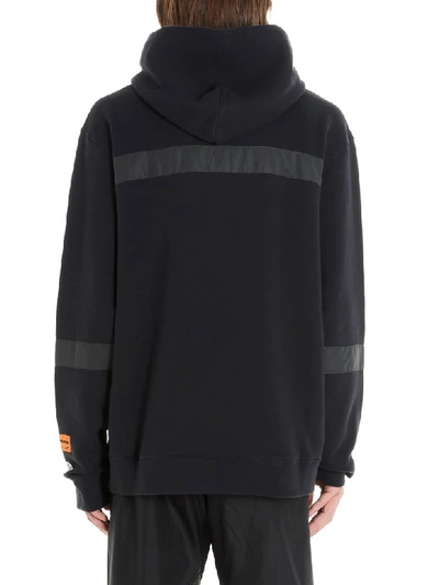 Shop Heron Preston Reflective Hoodie In Black