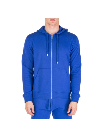 Shop Kenzo Logo Hoodie In Blu