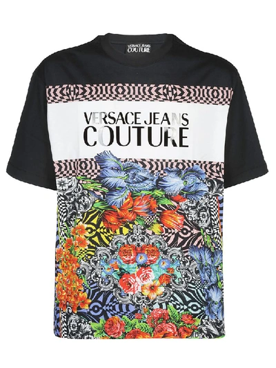 Shop Versace Jeans Couture Print T-shirt In Multicolor