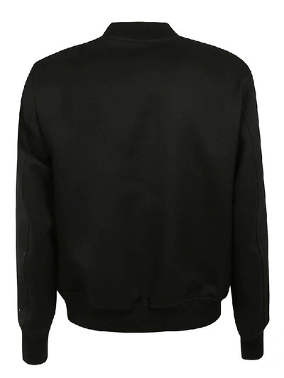 Shop Alexander Mcqueen Embroidered Jacket In Black