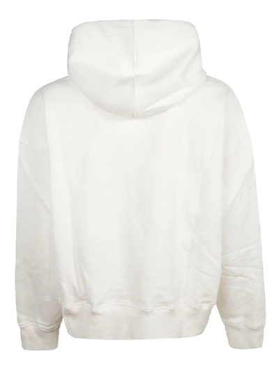 Shop Palm Angels Pin My Heart Hoodie In White